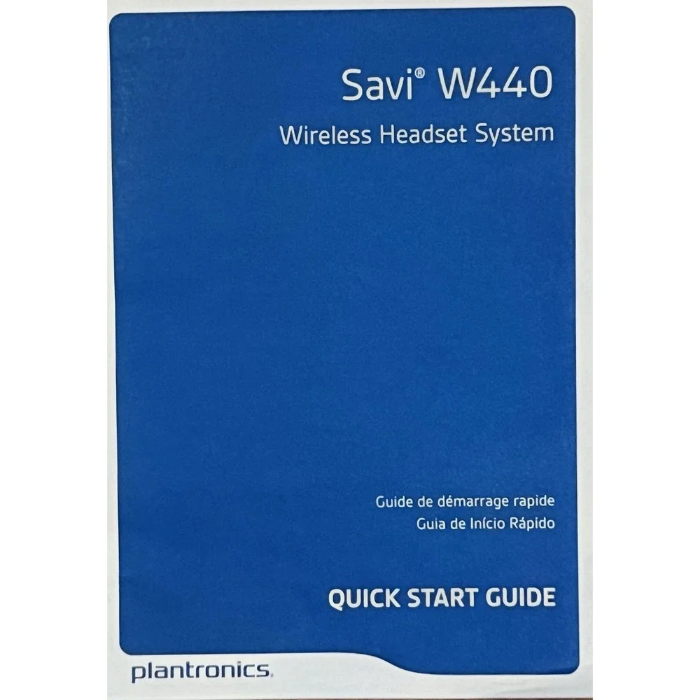 Plantronics Savi W440 Wireless Headset with D100 USB Adapter